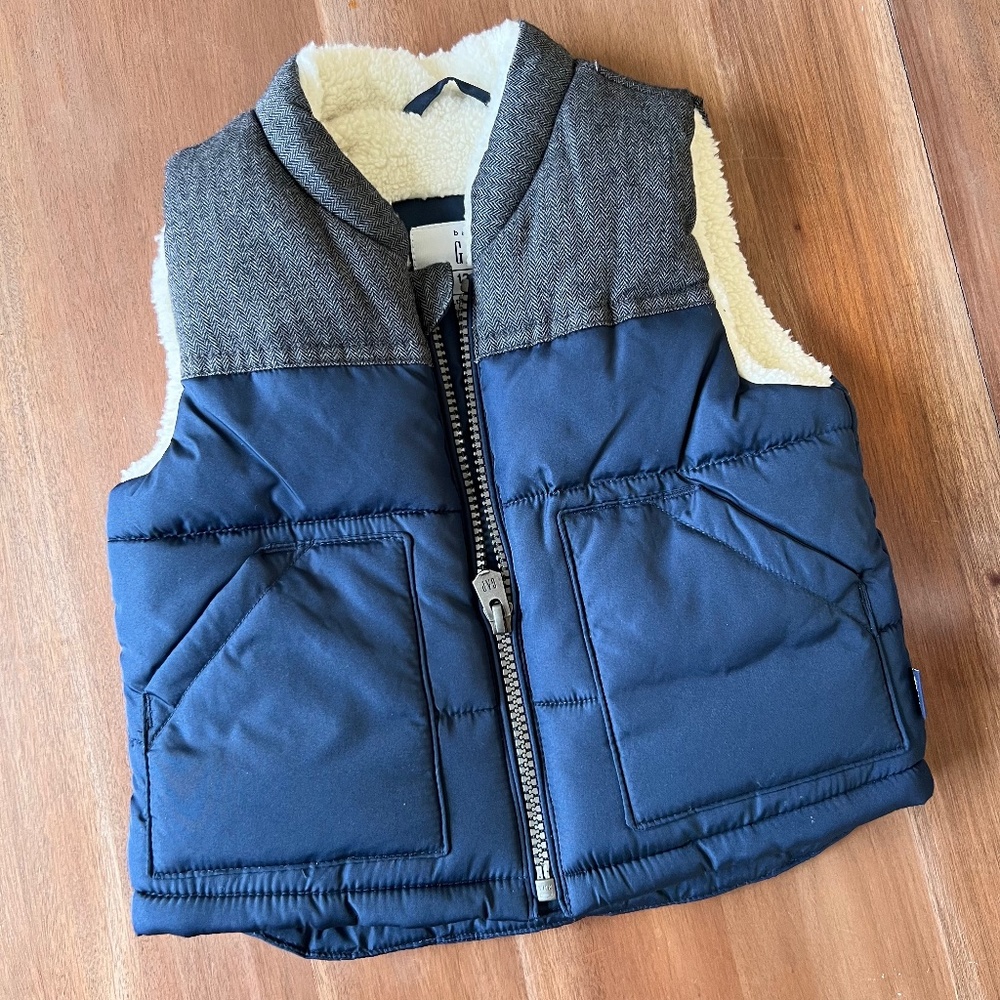 Baby GAP Sherpa Lined Puffer Vest